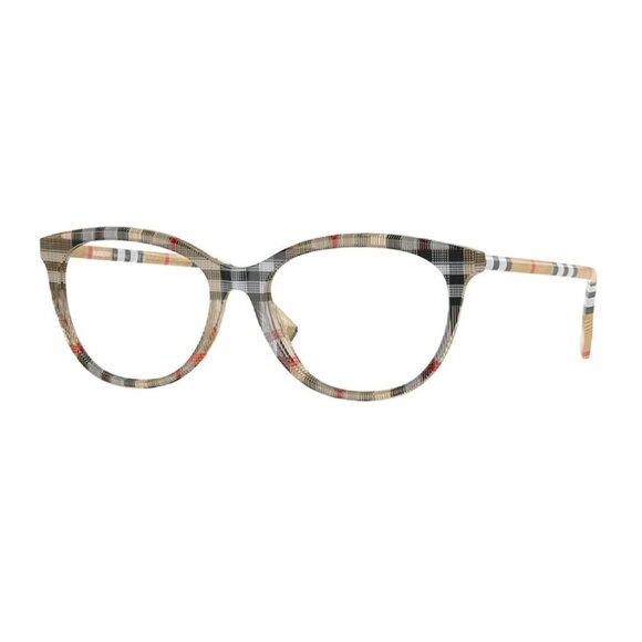 NWT BURBERRY EYEGLASSES VINTAGE CHECK CAT EYE WOMEN EYEWEAR BURBERRY - Picture 1 of 4